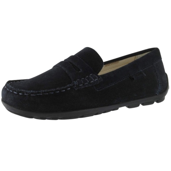 boys navy loafers